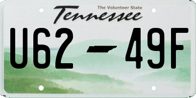 TN license plate U6249F