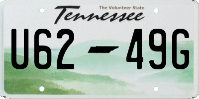 TN license plate U6249G