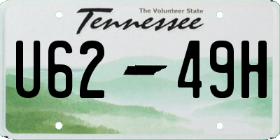 TN license plate U6249H