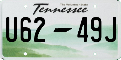 TN license plate U6249J