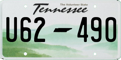 TN license plate U6249O