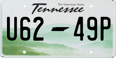 TN license plate U6249P
