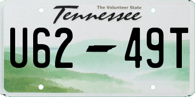 TN license plate U6249T