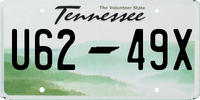 TN license plate U6249X