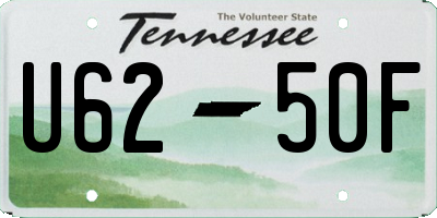 TN license plate U6250F