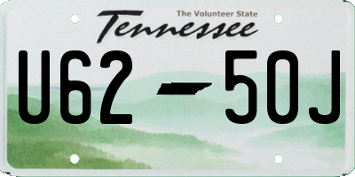 TN license plate U6250J