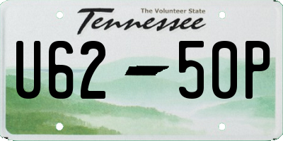 TN license plate U6250P