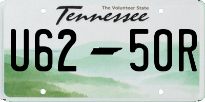 TN license plate U6250R