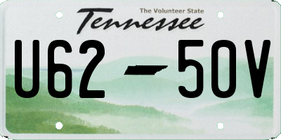 TN license plate U6250V