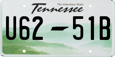 TN license plate U6251B