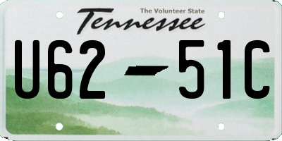 TN license plate U6251C