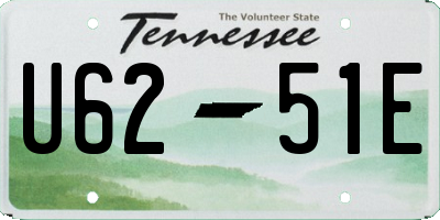 TN license plate U6251E