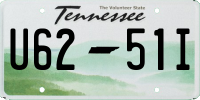 TN license plate U6251I