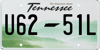 TN license plate U6251L