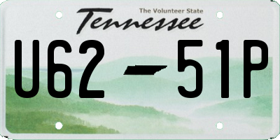 TN license plate U6251P