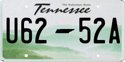 TN license plate U6252A