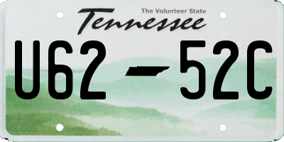 TN license plate U6252C
