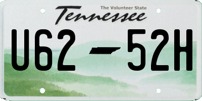 TN license plate U6252H