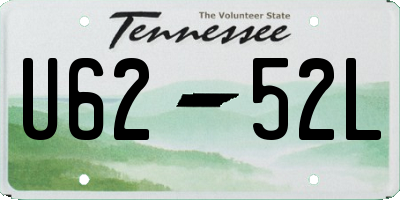 TN license plate U6252L