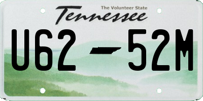 TN license plate U6252M