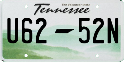 TN license plate U6252N