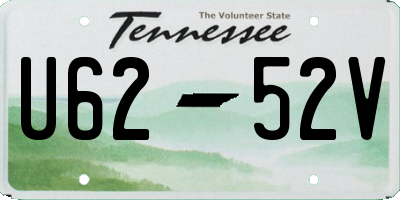 TN license plate U6252V
