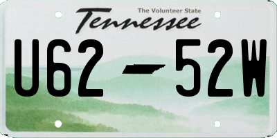 TN license plate U6252W