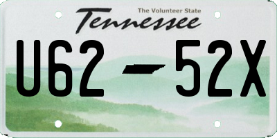 TN license plate U6252X