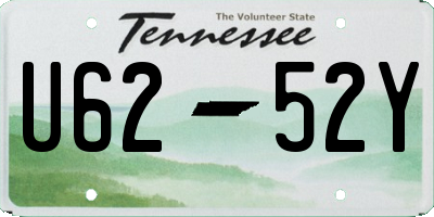 TN license plate U6252Y