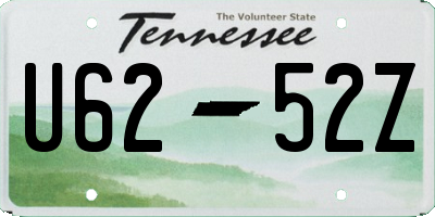 TN license plate U6252Z