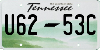TN license plate U6253C