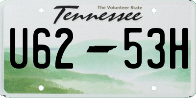 TN license plate U6253H