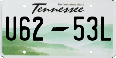 TN license plate U6253L