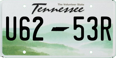 TN license plate U6253R