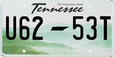 TN license plate U6253T