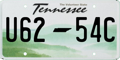 TN license plate U6254C