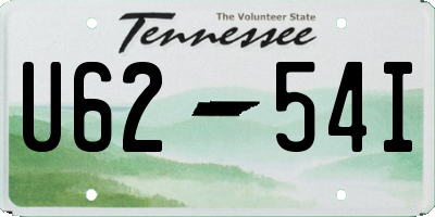 TN license plate U6254I