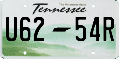 TN license plate U6254R