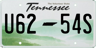 TN license plate U6254S