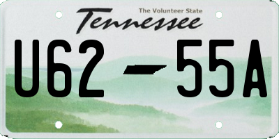 TN license plate U6255A
