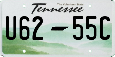TN license plate U6255C