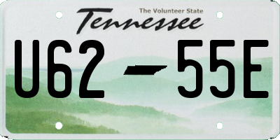 TN license plate U6255E
