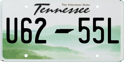 TN license plate U6255L