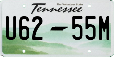 TN license plate U6255M