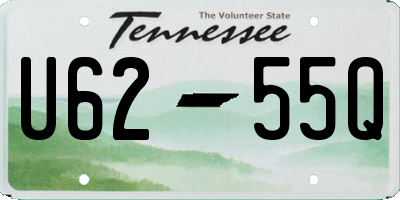 TN license plate U6255Q