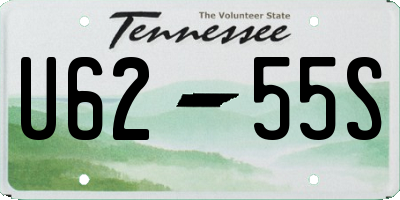 TN license plate U6255S