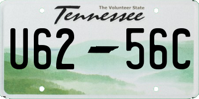 TN license plate U6256C