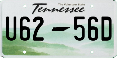 TN license plate U6256D