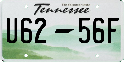 TN license plate U6256F