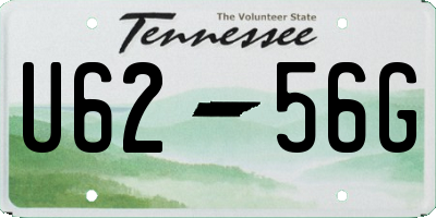 TN license plate U6256G